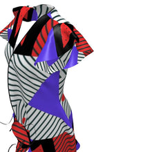 Load image into Gallery viewer, Neo Memphis Patches Stickers Kimono Jacket by The Photo Access