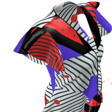 Load image into Gallery viewer, Neo Memphis Patches Stickers Kimono Jacket by The Photo Access