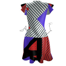 Load image into Gallery viewer, Neo Memphis Patches Stickers Kimono Jacket by The Photo Access