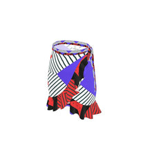 Load image into Gallery viewer, Neo Memphis Patches Stickers Flounce Skirt by The Photo Access