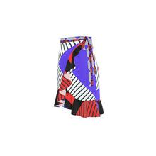 Load image into Gallery viewer, Neo Memphis Patches Stickers Flounce Skirt by The Photo Access