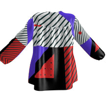 Load image into Gallery viewer, Neo Memphis Patches Stickers Womens Blouse by The Photo Access