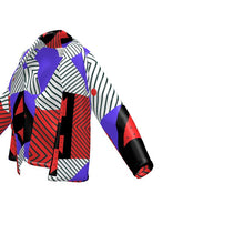 将图片加载到图库查看器,Neo Memphis Patches Stickers Wrap Blazer by The Photo Access