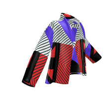 将图片加载到图库查看器,Neo Memphis Patches Stickers Wrap Blazer by The Photo Access