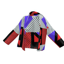 将图片加载到图库查看器,Neo Memphis Patches Stickers Wrap Blazer by The Photo Access