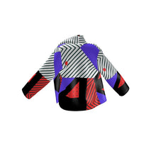将图片加载到图库查看器,Neo Memphis Patches Stickers Wrap Blazer by The Photo Access