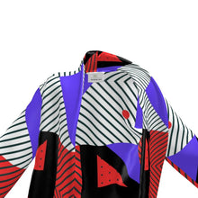 将图片加载到图库查看器,Neo Memphis Patches Stickers Wrap Blazer by The Photo Access