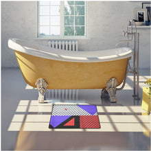Load image into Gallery viewer, Neo Memphis Patches Stickers Bath Mat by The Photo Access