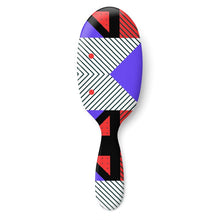 Load image into Gallery viewer, Neo Memphis Patches Stickers Hairbrush by The Photo Access