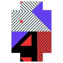 Load image into Gallery viewer, Neo Memphis Patches Stickers Fitted Sheets USA by The Photo Access