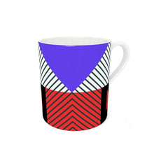 Load image into Gallery viewer, Neo Memphis Patches Stickers Bone China Mug by The Photo Access