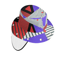 Load image into Gallery viewer, Neo Memphis Patches Stickers Bucket Hat with Visor by The Photo Access