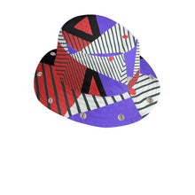 Load image into Gallery viewer, Neo Memphis Patches Stickers Bucket Hat with Visor by The Photo Access