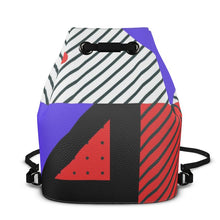 Load image into Gallery viewer, Neo Memphis Patches Stickers Bucket Backpack by The Photo Access