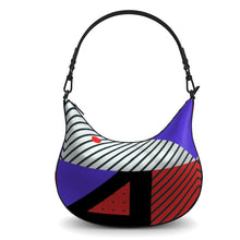 Load image into Gallery viewer, Neo Memphis Patches Stickers Curve Hobo Bag by The Photo Access