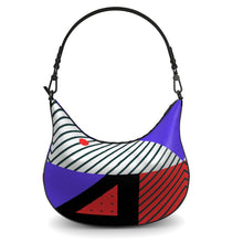 Load image into Gallery viewer, Neo Memphis Patches Stickers Curve Hobo Bag by The Photo Access