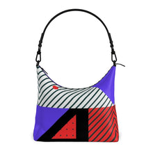 Load image into Gallery viewer, Neo Memphis Patches Stickers Square Hobo Bag by The Photo Access