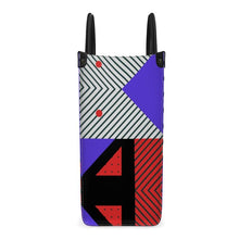 Load image into Gallery viewer, Neo Memphis Patches Stickers Leather Shopper Bag by The Photo Access