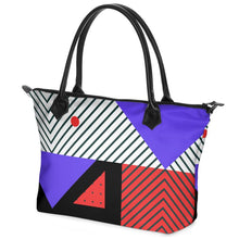 Cargar imagen en el visor de la galería, Neo Memphis Patches Stickers Zip Top Handbags by The Photo Access