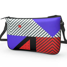 Load image into Gallery viewer, Neo Memphis Patches Stickers Pochette Double Zip Bag by The Photo Access