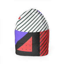 Load image into Gallery viewer, Neo Memphis Patches Stickers Beanie by The Photo Access