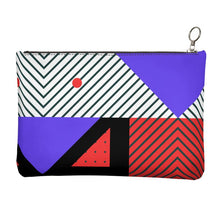 Load image into Gallery viewer, Neo Memphis Patches Stickers Leather Clutch Bag by The Photo Access