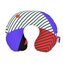 Load image into Gallery viewer, Neo Memphis Patches Stickers Travel Neck Pillow by The Photo Access