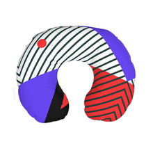 Load image into Gallery viewer, Neo Memphis Patches Stickers Travel Neck Pillow by The Photo Access