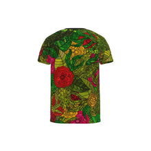 Load image into Gallery viewer, Hand Drawn Floral Seamless Pattern Cut and Sew All Over Print T-Shirt by The Photo Access