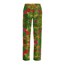 Load image into Gallery viewer, Hand Drawn Floral Seamless Pattern Ladies Silk Pajama Bottoms by The Photo Access