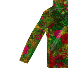 गैलरी व्यूवर में इमेज लोड करें, Hand Drawn Floral Seamless Pattern Womens Hooded Rain Mac by The Photo Access