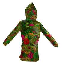 गैलरी व्यूवर में इमेज लोड करें, Hand Drawn Floral Seamless Pattern Womens Hooded Rain Mac by The Photo Access