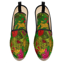 Load image into Gallery viewer, Hand Drawn Floral Seamless Pattern Loafer Espadrilles by The Photo Access