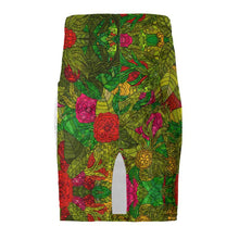 Load image into Gallery viewer, Hand Drawn Floral Seamless Pattern Pencil Skirt by The Photo Access