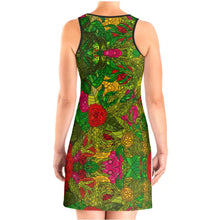 Load image into Gallery viewer, Hand Drawn Floral Seamless Pattern Halter Dress by The Photo Access