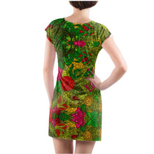 Load image into Gallery viewer, Hand Drawn Floral Seamless Pattern Ladies Tunic T-Shirt by The Photo Access