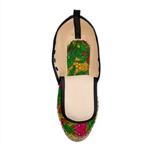 将图片加载到图库查看器,Hand Drawn Floral Seamless Pattern Hi Top Espadrilles by The Photo Access