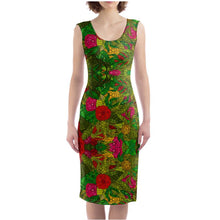 Load image into Gallery viewer, Hand Drawn Floral Seamless Pattern Bodycon Dress by The Photo Access