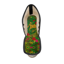 将图片加载到图库查看器,Hand Drawn Floral Seamless Pattern Ladies Wedge Espadrilles by The Photo Access