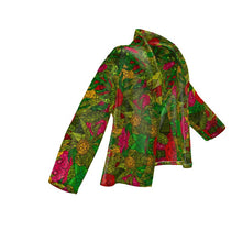 गैलरी व्यूवर में इमेज लोड करें, Hand Drawn Floral Seamless Pattern Wrap Blazer by The Photo Access