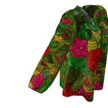 Load image into Gallery viewer, Hand Drawn Floral Seamless Pattern Womens Blouse by The Photo Access