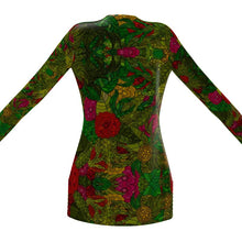 गैलरी व्यूवर में इमेज लोड करें, Hand Drawn Floral Seamless Pattern Ladies Cardigan With Pockets by The Photo Access