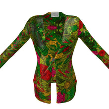 गैलरी व्यूवर में इमेज लोड करें, Hand Drawn Floral Seamless Pattern Ladies Cardigan With Pockets by The Photo Access