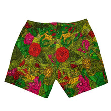 Load image into Gallery viewer, Hand Drawn Floral Seamless Pattern Mens Swimming Shorts by The Photo Access
