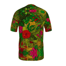 Load image into Gallery viewer, Hand Drawn Floral Seamless Pattern Mens Cut and Sew T-Shirt by The Photo Access