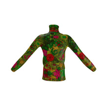 Cargar imagen en el visor de la galería, Hand Drawn Floral Seamless Pattern Mens Slim Fit Roll Neck by The Photo Access
