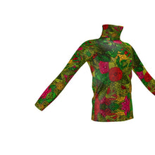 Cargar imagen en el visor de la galería, Hand Drawn Floral Seamless Pattern Mens Slim Fit Roll Neck by The Photo Access