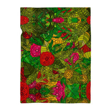 Load image into Gallery viewer, Hand Drawn Floral Seamless Pattern Blanket by The Photo Access