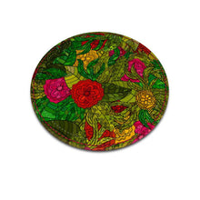 Lade das Bild in den Galerie-Viewer, Hand Drawn Floral Seamless Pattern Leather Coasters by The Photo Access