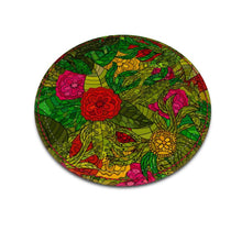 Lade das Bild in den Galerie-Viewer, Hand Drawn Floral Seamless Pattern Leather Coasters by The Photo Access